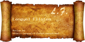 Lengyel Filotea névjegykártya